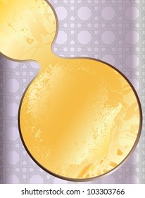 ornamented purple and golden background