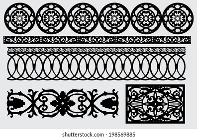 Set Maori Polynesian Tattoo Bracelets Border Stock Vector (Royalty Free ...