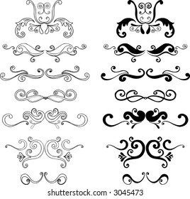 Ornaments 3 Vector Illustration