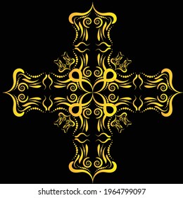 Ornaments beautiful pattern 
golden design