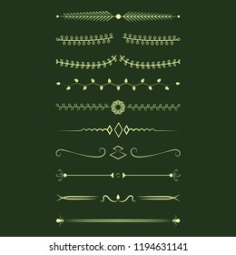 Ornaments collection vector design concept