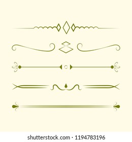Ornaments collection vector design concept