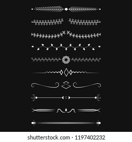 Concepto de diseño vectorial de colección de ornamentos