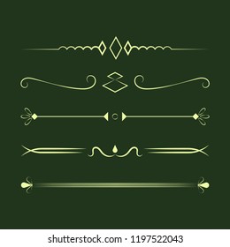 Ornaments collection vector design concept