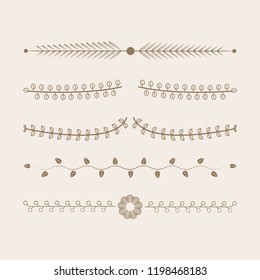 Ornaments collection vector design concept