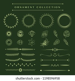 Ornaments collection vector design concept