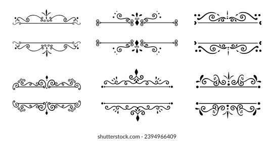 Ornaments collection in vintage style
