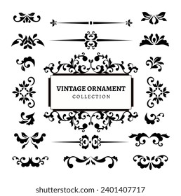 Ornaments collection in vintage style	
