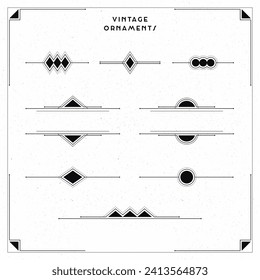 Ornaments collection in vintage style	