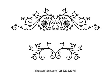 Ornaments collection in vintage style