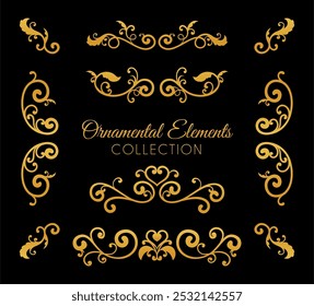 Ornaments collection in vintage style