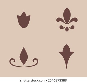 Ornaments collection in vintage style