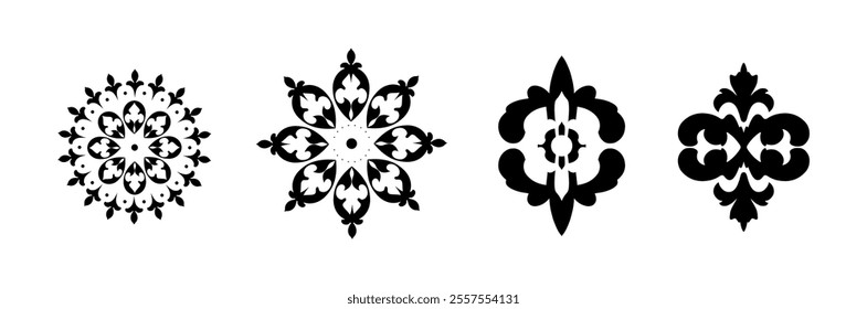 Ornaments collection in vintage style