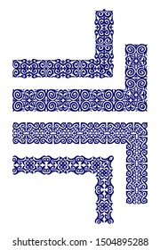 ornaments corners and stripes, borders