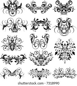 Ornaments. Design elements - vector illustration