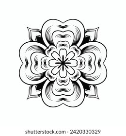 Ornaments elements mandala floral retro corners frames borders  art deco design vector file