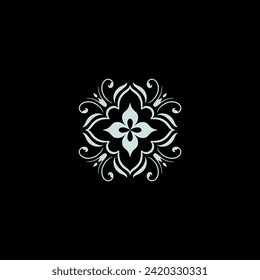 Ornaments elements mandala floral retro corners frames borders  art deco design vector file