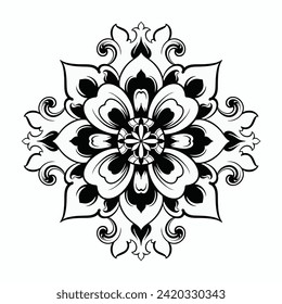 Ornaments elements mandala floral retro corners frames borders  art deco design vector file