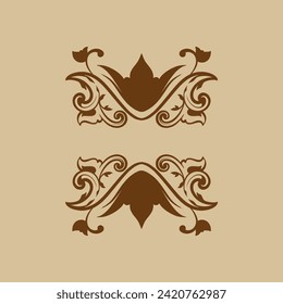 Ornaments elements mandala floral retro corners frames borders  art deco design vector file