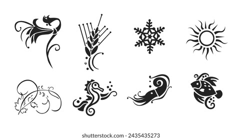 Ornaments and Flourishes Vector Art