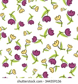 ornaments of flowers tulip