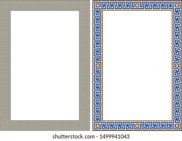 Ornaments, Greek patterns, medieval patterns. Vector