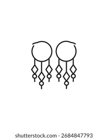 ornaments icon, vector best line icon.