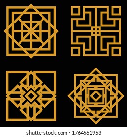 Ornaments illustration, creative design vector.