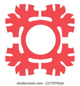 Ornaments of Khanty nation. Tradition Finno-Ugric ornaments. Siberian folk geometric print with ornamental motifs of mansi people. Image of the Sun.
