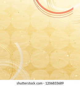 Ornaments like strings and gorgeous backgrounds of Japanese paper style