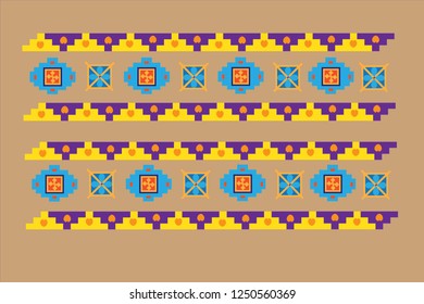 Ornaments motifs. Geometric patterns.