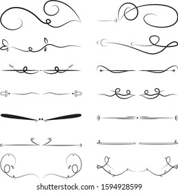 Ornaments Set. Vector Illustration. EPS10