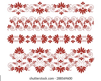 Ornaments in the style of ancient Greece