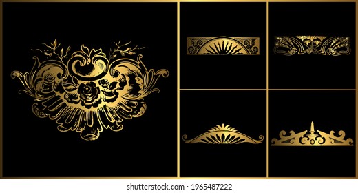 Ornaments vector design for decorations