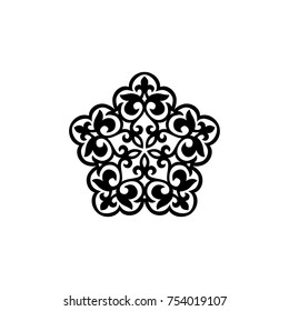 Ornaments vector illustrations floral, frames, oriental.
