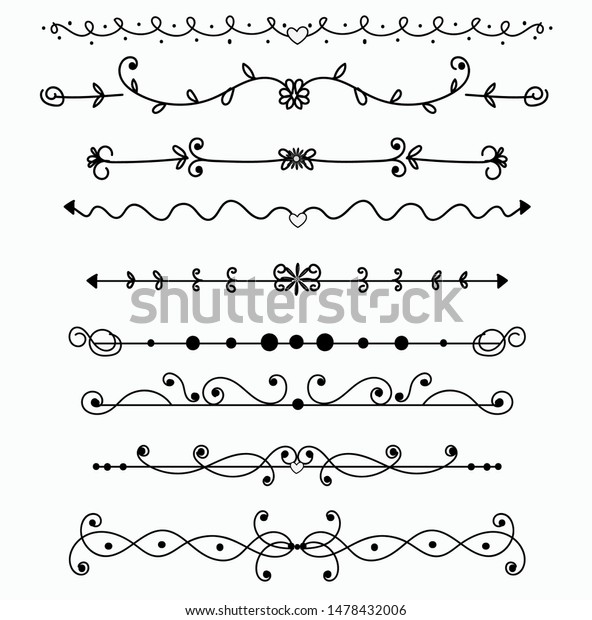 Ornaments vintage\
with flowers Vector. Collection of hand drawn borders in sketches\
style. Borders and Dividers vector. Floral and abstract dividers.\
Illustrations\
ornaments\
