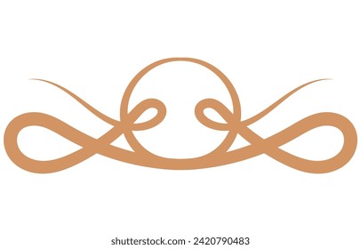 ornaments vintage simple golden lines for decoration Baroque Element