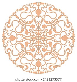 ornaments vintage simple golden lines for decoration Baroque Element