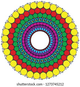 ornamnet circle frame asmaul husna 99