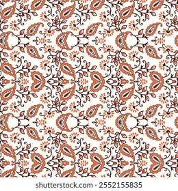 Ornamnets Rapport pattern design Handgezeichnete Vektorgrafik