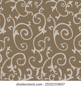 Ornamnets Rapport pattern design Handgezeichnete Vektorgrafik