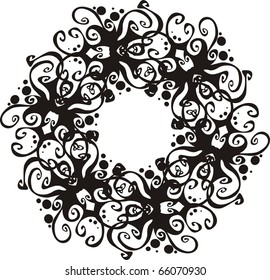 ornate abstract silhouette