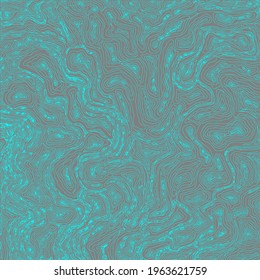 ornate abstract vector pattern of wavy lines and circles 