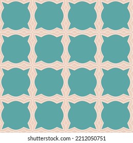Patrón sin soldadura arábigo, color de menta verde beige, ilustración vectorial para el diseño