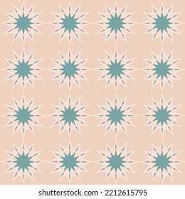 Patrón sin soldadura arábigo, color de menta verde beige, ilustración decorativa del vector este