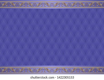 ornate background with decorative pattern and golden ornaments