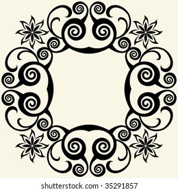 decoración barroca ornamental