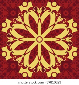 ornate baroque decoration, vector design elements