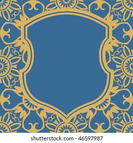 diseño barroco ornamental, ilustración vectorial