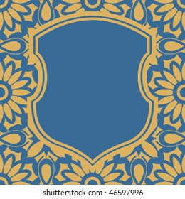 diseño barroco ornamental, ilustración vectorial